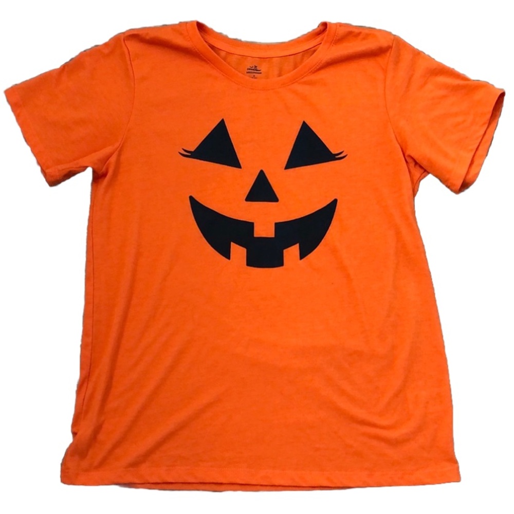 Pumpkin Face Halloween Tee size medium new without tags
